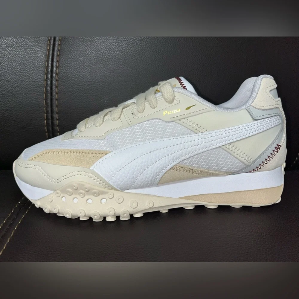 Puma Beige & White Sneakers Shoes sz women’s 7 NIB NWT - Picture 11 of 11